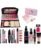 Multicolor Professional 6155 Makeup Kit For Girls Women With 7 Pink Makeup Brush, 1 Lipstick, Fixer, Primer, Contour, Foundation, 3In1 Eye Combo, 36H, Kajal And 1 Beauty Blander-(Pack Of 19)