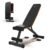 Flexnest Commercial Grade Adjustable And Foldable Gym Bench Incline,Decline & Flat 250 Kg Capacity Fitness Gym Bench with Resistance Ropes For Home Workout,Premium Leather Adjustable Multi-Purpose Machine (Flexbench EZ – Black)