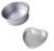 Kanshita’s Rasoiware Aluminium Heart Shape Cake Mould 7 Inch & Aluminium Round Shape Cake Mould 7 Inch -Set Of 2, Silver
