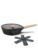 BLACKSMITH Nonstick Deep Frying Pan Non Stick Induction Cookware/Fry pan Non Stick, Cooking Pan with Wooden Handle, Frying kadai, Gifting