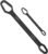 Inditrust 2PCS Universal Torx Wrench Set, Double-Ended Self-Tightening Adjustable Torx Spanner Wrench Tools for Various Screws and Nuts size -(3-17mm) & (8-22mm)