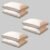 Homerz Set of 6 Gusset Pillow, 3D Conjugated Fiber Filled, Adequate Firmness and Support, 17 X 27 Inch Size, Conjugated Microfiber, White (Goldstar- Pack of 6)