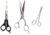 Tifurko Combo of 3 Salon Barber Hair Cutting Scissors, Stainless Steel Scissor, Hairdressing Styling Tool Including Beard Care, Easy to Use and Comfortable Grip, Sharp Edge.
