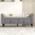 BLACK OAK Storage Bench Wood Sofa Latitude 2 Seater Sofa Couch Poufffe Storage Ottoman with Two Drawer Tufted Living Room Guest Room Office (Standard,Grey), 2-Person Sofa