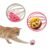 Fapiwen Cat Toys, 2pcs Cat Balls Toy, Kitten Interactive Toy Ball, Cat Ball with Bell, Colorful Ball Toys with Small Bell for Cat & Kittens, Cute and Fun Caged Bell Rolling