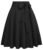 FRAULEIN Women’s Flared Pleated Maxi Skirt High Waist A-Line with Pockets and Belt Accessories