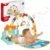 Toysbuddy Baby Piano Play Mat Gym & Fitness Rack with Hanging Rattles Keyboard Set with Music Mode & Additional Rattle Ball – Multicolor