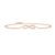 MINUTIAE Infinity Shape Crystals Cubic Zirconia Diamond Adjustable Bracelet for Women & Girls Jewelry for Gift