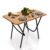wow craft Multi-Purpose Foldable and Portable 2-Seater Dining Table | Engineered Plywood Top & Powder Coated Finish | Compact Dining Table for Home & Kitchen | Beige