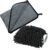 Auto Hub Microfiber Car Cleaning Cloth and Wash Mitt Kit – Includes Super Soft 600 GSM Extra Large (40×60 CM) Microfiber Cloth for Car and Dual Sided Chenille Microfiber Wash Mitt 1700 GSM