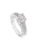 Yellow Chimes Rings for Women Crystal Silver toned White color Metal Rings for Women and Girls (Size US 6)