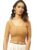 Fressia Fabrics Round Neck Pure Cotton Dobby Stretchable Elbow Sleeve Readymade Saree Blouse for Women Stylish
