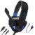 PunnkFunnk BattleKiller Gaming Headset Multi-Platform Compatible with PS4, Xbox One, PC, Nintendo Switch, Mobile, 50mm Surround Sound, Noise-Canceling Mic, LED Lights(Black)