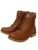 Shoe Island ® Leatherette Tan Brown Edition Zipper Heavy Duty High Ankle Length Long Boots for Men (HB9711)