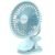 UN1QUE Mini Portable Fan Battery Operated, 6 Inch Powerful USB Table Fan, 3 Speed Quiet Rechargeable Fan with Less Vibration, 720° Rotate Personal Mini Fan for Home Office Stroller Camping, Blue