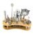 Supvox® 19Pcs Professional Cocktail Shaker Set, Bartender Kit – Cocktail Kit, Cocktail Set, Making Kit with Bamboo Display Stand & 550ml Stainless Steel Bartending Tools for Bar Home