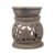 Pure Source India Stoneware Soapstone Oil Diffuser (3 x 3 x 3.5 inch, Brown)