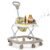 Mee Mee Rabbit Baby Walker for 6-24 Months Toddlers | 3 Level Height Adjustment with Integrated Lights,Detachable Food & Musical Toy Tray | Baby Activity Walker| Upto 15 Kgs | Beige Colour