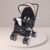 Little Pumpkin by R for Rabbit Kiddie Kingdom Baby Stroller Pram with 3 Position Recline, Adjustable Backrest, 360° Swivel Wheel, Storage Basket, Reversible Handle for Kids 0 to 3 Years (Black Safari)