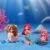 AstonAndia 3 Pcs Cute Mermaids for Aquarium Fish Tank Decoration Fish Tank Aquarium on Water Aquarium Decorative Item Ornament for Fish Aquarium Harmless to Fish