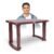 AVRO Furniture Delta Dining Table | Wooden Texture on Top | Sturdy Legs | Strong Connectors | Tested with 200 kg Weight | Dining Table for Home| Brown Color