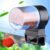 rizopets Acrylonitrile Butadiene Styrene Automatic Fish Feeder, Two Mode Fish Tank Food Dispenser For Fish & Turtle, Aquarium Auto Feeding On Vacation&Weekend (2 Time Fish Feeder)8 cm,H_12 cm,W_14 cm