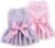 KUTKUT Pack Of 2 Dress For Small Dog Cat Girl Female Princess Tutu Striped Skirt Dress For Shihtzu, Papillon, Pekingese Etc Cat Pet Apparel Outfits (Size: L, Adjustable Chest: 45Cm, Multicolor)