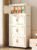House of Quirk Plastic Storage Bins for Closet Organizers, Folding Storage Box, Stackable Storage Bins with Open Front Door, Collapsible Storage Bins 45cm (4 Layer, Beige)