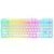 Ant Esports MK700 V2 Membrane TKL Wired Gaming Keyboard, 87 UV Coated Mechanical feel Keys Cool RGB Backlight Waterproof Keyboard for PC Laptop Mobile Tablets Gaming, Design and Work Mercury White