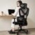 DROGO Premium Ergonomic Office Chair for Work from Home, High Back Computer Chair with Adjustable Seat, Armrest, Rocking Function, 2D Headrest & Lumbar Support | Mesh Chair for Office/Home (Black)