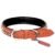 PetsUp Dog Leather Collar With Designer Studs (Medium,Tan),19.5 X 1.25 Inch