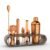 Saki Home Decor Bartender Kit:10-Piece Bar Tool Set with Wooden Stand | Perfect Home Bartending Kit and Cocktail Shaker Set for a Perfect Drink Mixing Experience | Fun Housewarming Gift (Copper)