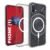 RIGGEAR Shockproof Clear Hybrid Armor Magnetic Back Cover Case Compatible with MagSafe Accessories for Nothing Phone 1 (Transparent PC + Clear TPU Bumper)