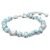 Swarovski Gema Bracelet, Mixed Cuts, Blue, Rhodium Plated For Women