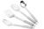 AXIOM Kitchen Tools Stainless Steel Heavy Gauge Non-Stick 4 Piece Set of Ladle (Karchhi), Skimmer (Jhara), Solid Spoon (Chamcha) and Slotted Turner/Spatula (Palta) for Cooking/Frying/Stirring/Basting