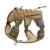 TruBest Dog Harness Dog Body Belt Vest for Large Medium Small Dogs with Safety Reflective No Pull Adjustable Military Style Dog Vest Training Harness(Medium,Brown)