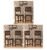 Vivek Wood Solid Sheesham Wood Dining Chairs Only | Wooden Set of 6 Dinning Chair for Kitchen & Dining Room | Chairs with Cushion | Rosewood, Provincial Teak Finish