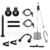 HASHTAG FITNESS Bicep,Triceps Exercise Home Gym Equipment Weight Cable Pulley System Gym With 360° Rotation Portable Upgraded Lat Pull Down Cable Machine Attachments Weight Loading Pin
