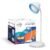 wipro Re-Chargeable LED Table Lamp, Round and Flexible Design with 3 Grade Dimming, 6W Desk Lamp for Study with Adjustable Neck, White, ABS, Pack of 1