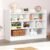 Lukzer 7-Section Storage Organizer – Engineered Wood Cabinet with White Finish for Home, Office, Classroom & Daycare (MR-008/70x23x93cm)