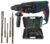 Inditrust New 1250W 26mm hammer drill with SDS drill bits and chisels 6 MONTHS WARRANTY 100% Copper Winding (BLUE)