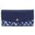 Nautica Polyurethane Money Manager RFID Women’s Wallet Clutch Organizer, Navy Blue