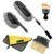 KPK’s MART 5 PCs Microfiber Car Duster with Long Handle Car Cleaning Brush Exteriror and Interiror Car Cleaning Cloth Car Ac Vent Cleaner Brush for Car, Motorbike, SUVs Car Cleaning Kit