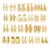 Shining Diva Fashion 24 pairs Combo Celebrity Inspired Trendy Latest Stylish Gold Plated Geometric Twist Pearl Hoop Dangle Earrings for Women and Girls