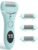 CARESMITH Bloom Callus Remover For Feet Electronic | Foot Scrubber For Dead Skin | 3 Crystal Quartz Heads Suitable For Dead Skin Remover | Pedicure Kit For Women As Foot Cleaner