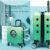 PSK PET MART Carrier Stroller with Wheels for Small, Medium, Pets Pet Trolley Box Portable 18 Inch Universal Wheel Travel Box Cats and Dogs Available Pet Box Pet Trolley Box (Green)