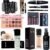 SHISHI HD Waterproof Makeup Kit Combo For Women & Girls (Set of 15) Eyeshadow Pallet, Makeup Brush set of 12, Kajal, 3in1, Eyelashes, Red edition, Foundation, Primer, Loose Powder, Makeup Fixer