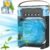 KMCA Portable Air Conditioners – Small AC Quiet Personal Air Cooler, USB Powered Mini Desktop Cooling Misting Fan, 1 | 2 | 3 Timer with 3 Speeds, 360°Adjustment for Office, Home, Room, Desk and Car
