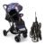 LuvLap Alpha Baby Stroller/Pram, One Fold, Travel Friendly, 5 Point Safety Harness, Reversible Handle bar, Multilevel Recline & Adjustable footrest, Extendable Canopy, for Babies 0-3 Years (Blue)