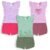 LuvLap Baby Boys & Girls Regular Fit 100% Cotton Half Sleeve Jhabla & Shorts Set Pack of 3